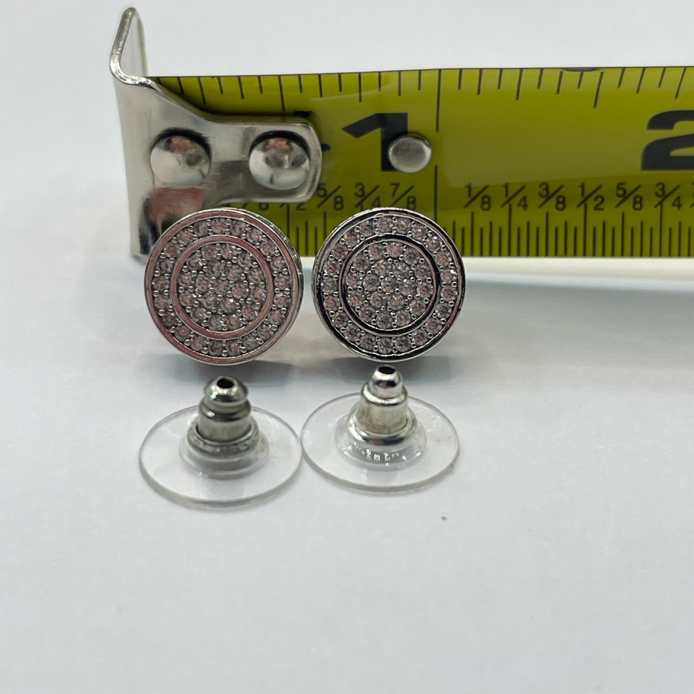 Round Austrian Crystal Earrings unisex - Picture 11 of 12